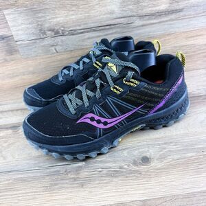 Saucony Shoes Woman Sz 9 Excursion TR14 Trail Running Sneakers S10584-18 Black